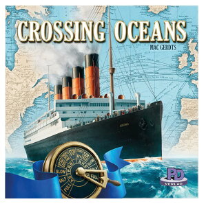 戦略ボードゲーム Crossing Oceans 19世紀海運会社オーナー 大西洋制覇 艦隊構築 貿易ネットワーク 北大西洋ブルーリボン賞 蒸気船技術 国際貿易 2 ー 4人用 60 ー 90分 14歳以上 Mac Gerdts 輸入英語版 日本語説明書なし