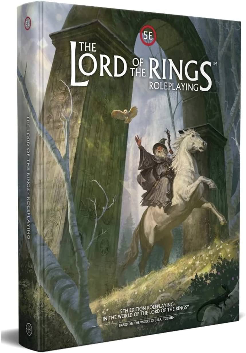 ロールプレイングゲーム The Lord of the Rings Roleplaying J.R.R.トールキン 5Eルール採用 中つ国 第三紀2965年 エレアドール地方6つ英雄文化 新クラス多数 豊富な敵キャラクター 巡る冒険 評議会ルール 英語版 日本語説明書なし