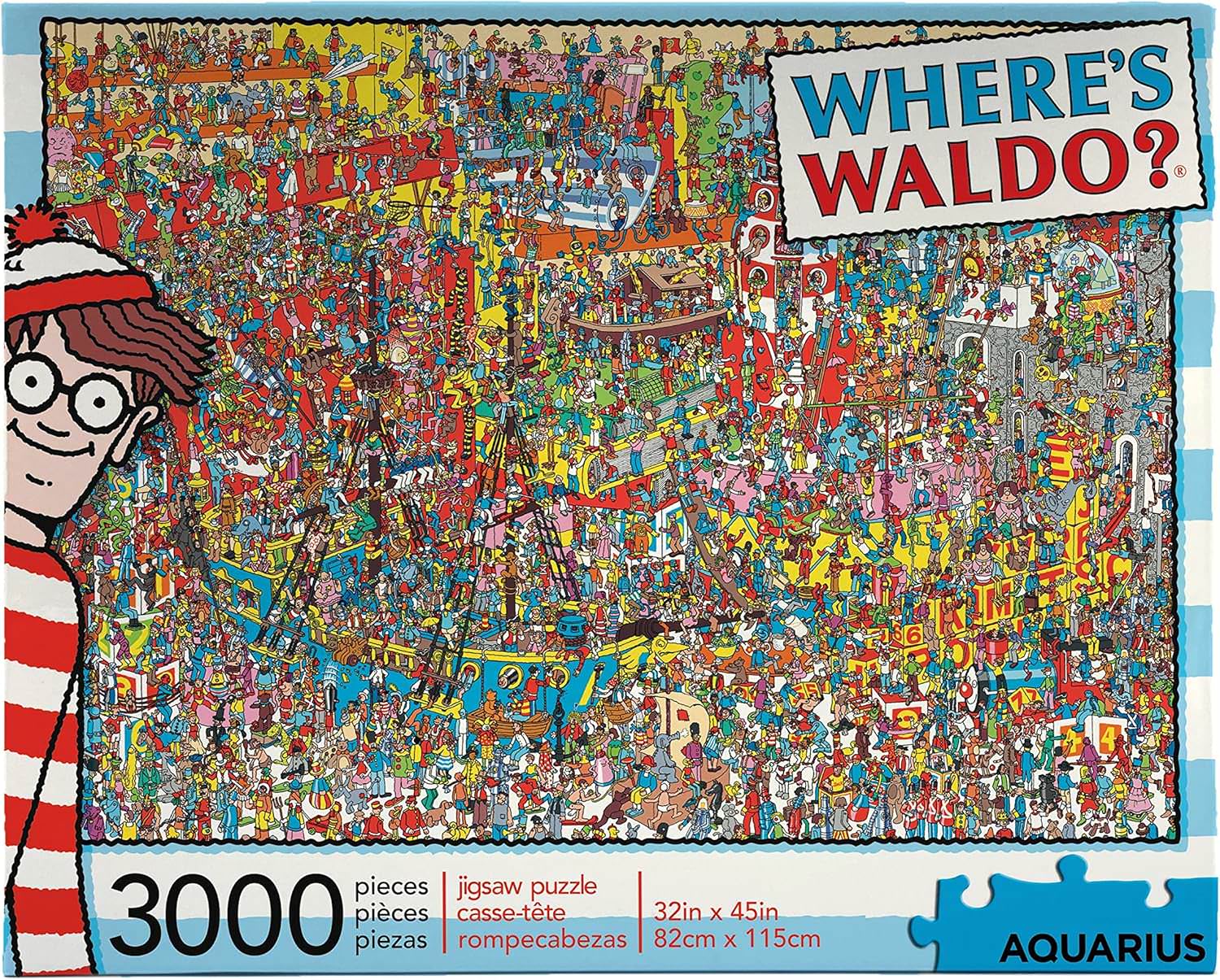 ѥ ѥ Where's Waldo 3000 Piece Puzzle Aquarius 3000ԡ ʼ...