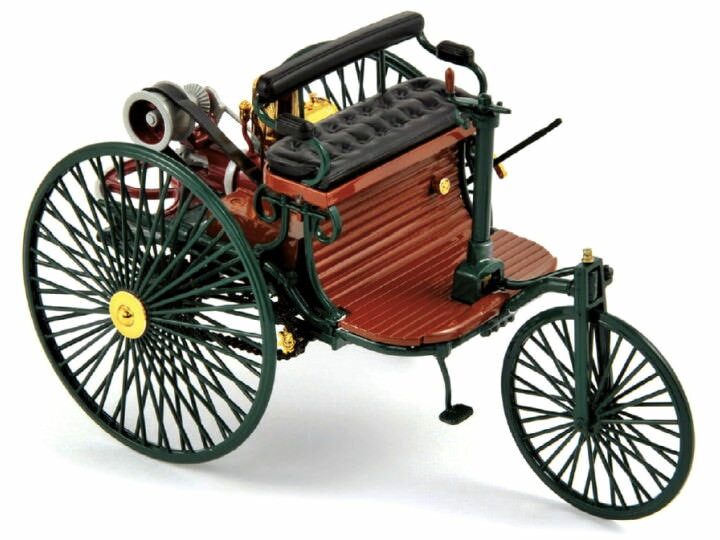 ミニカー ダイキャストカー ベンツパテント モトールヴァーゲン 1886年モデル ノレブ製 精巧な造形美 木製ボディ スポーク車輪 ハンドルレバー 再現 世界初...