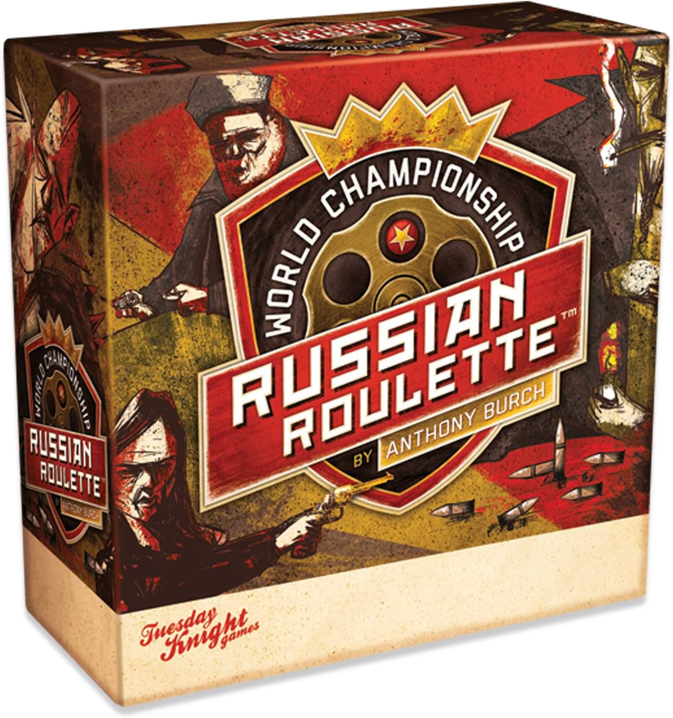 パーティーゲーム ワールドチャンピオンシップ・ロシアンルーレット World Championship Russian Roulette Tuesday Knight Games 究極 度胸 運 ダイス サバイバル 2人から6人 20分 12歳以上 プレス・ユア・ラック 英語版 日本語説明書なし