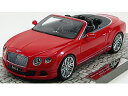 BENTLEY - CONTINENTAL GT SPEED CABRIOLET CONVERTIBLE 2013 - RED /Minichamps 1/18 ミニカー