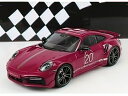 PORSCHE - PORSCHE 911 992 TURBO S COUPE N 20 SPORT DESIGN 2021 - RED /Minichamps 1/18 ミニカー