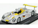 AUDI - R8 N 2 2nd 24h LE MANS 2001 L.AIELLO - R.CAPELLO - C.PESCATORI - SILVER YELLOW /Minichamps 1/43 ミニカー