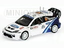 FORD ENGLAND - FOCUS RS WRC N 14 RALLY MONTECARLO 2005 WARMBOLD - WHITE BLUE /Minichamps 1/43 ミニカー