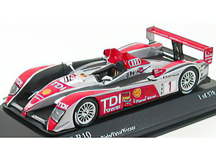 AUDI - R10 TDI N 1 6th LE MANS 2008 F.BIELA - E.PIRRO - M.WERNER - SILVER RED /Minichamps 1/43 ߥ˥