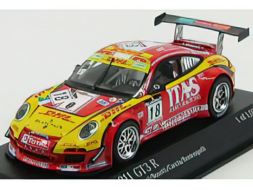 PORSCHE - 911 997 DE LORENZI RACING N 18 24h SPA 2011 DE LORENZI - BONETTI - CAccIA - BONTEMPELLI - RED YELLOW /Minichamps 1/43 ߥ˥