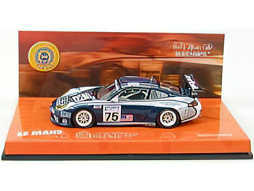 PORSCHE - 911 GT3-RS N 75 24h LE MANS 2002 HINDERY BARON - BLUE WHITE /Minichamps 1/43 ミニカー