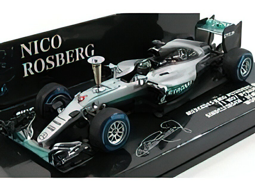 MERCEDES GP - F1 W07 HYBRID AMG PETRONAS N 6 DEMONSTRATION RUN NICO ROSBERG 2016 WORLD CHAMPION - SILVER GREEN /Minichamps 1/43 ~jJ[