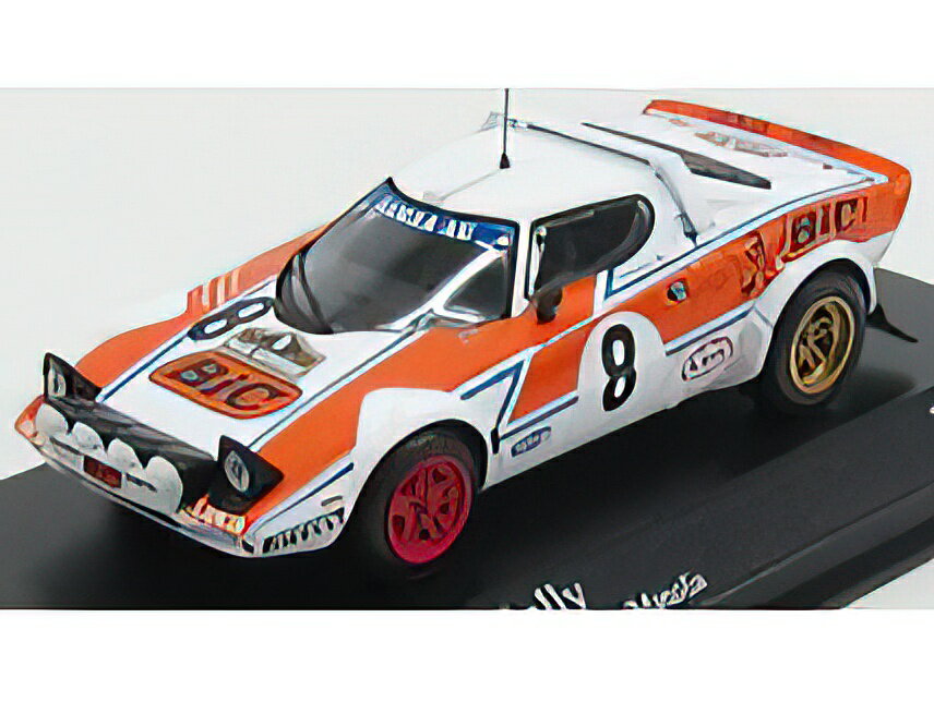 LANCIA - STRATOS BIC (night version) n 8 RALLY ACROPOLIS 1978 LIVIERATOS - MANOLIS - WHITE ORANGE /Minichamps 1/43 ミニカー(3)
