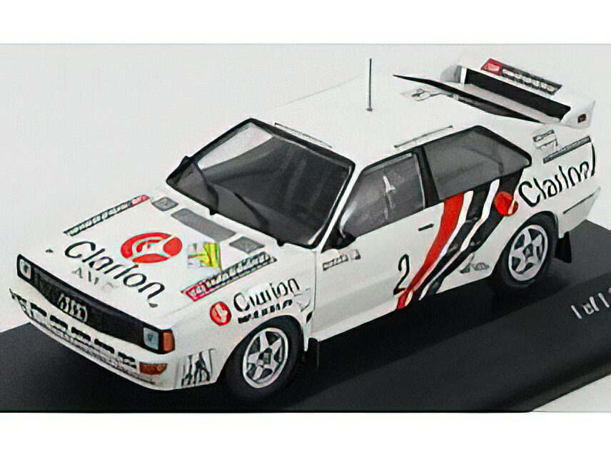 AUDI - QUATTRO RALLY N 2 RALLY SWEDISH 1984 EKLUND - WHITTOCK - WHITE /Minichamps 1/43 ミニカー