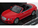 BENTLEY - CONTINENTAL GT SPEED CABRIOLET 2012 - ST. JAMES RED /Minichamps 1/43 ミ...
