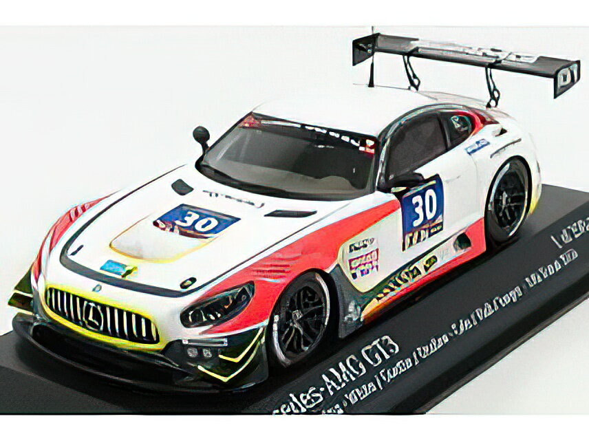 MERCEDES BENZ - GT-S AMG GT3 TEAM RAM N 30 24h DUBAI 2016 S.HALL - T.JAGER - T.ONSLOW-COLE - P.WHITE - WHITE /Minichamps 1/43 ミニカー