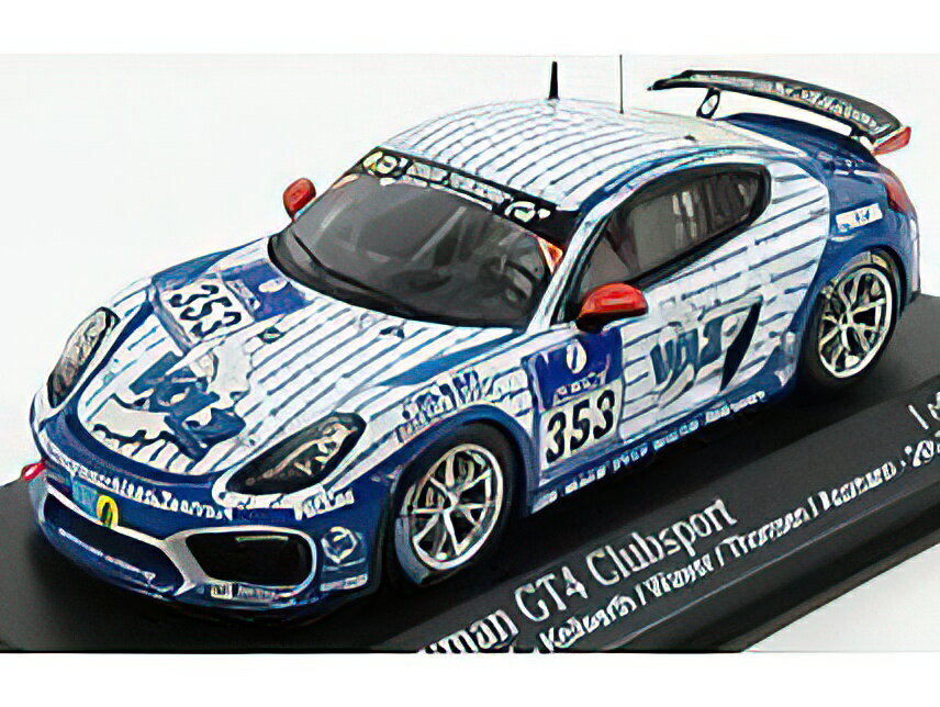 饹ȥۥӡ㤨PORSCHE - CAYMAN GT4 TEAM CLUBSPORT N 353 24h NURBURGRING 2016 KEILWERTH - WAWER - ASSMAN - LIGHT BLUE WHITE /Minichamps 1/43 ߥ˥פβǤʤ12,900ߤˤʤޤ