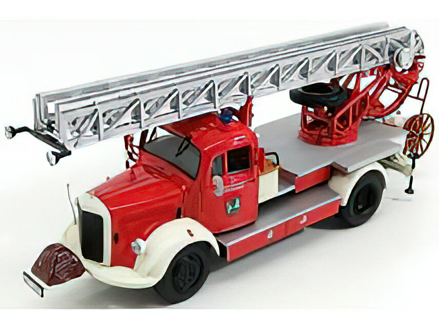 MERCEDES BENZ - L3500 DL17 TRUCK SCALA FEUERWEHR BENSHEIM 1950 - RED SILVER /Minichamps 1/43 ミニカー