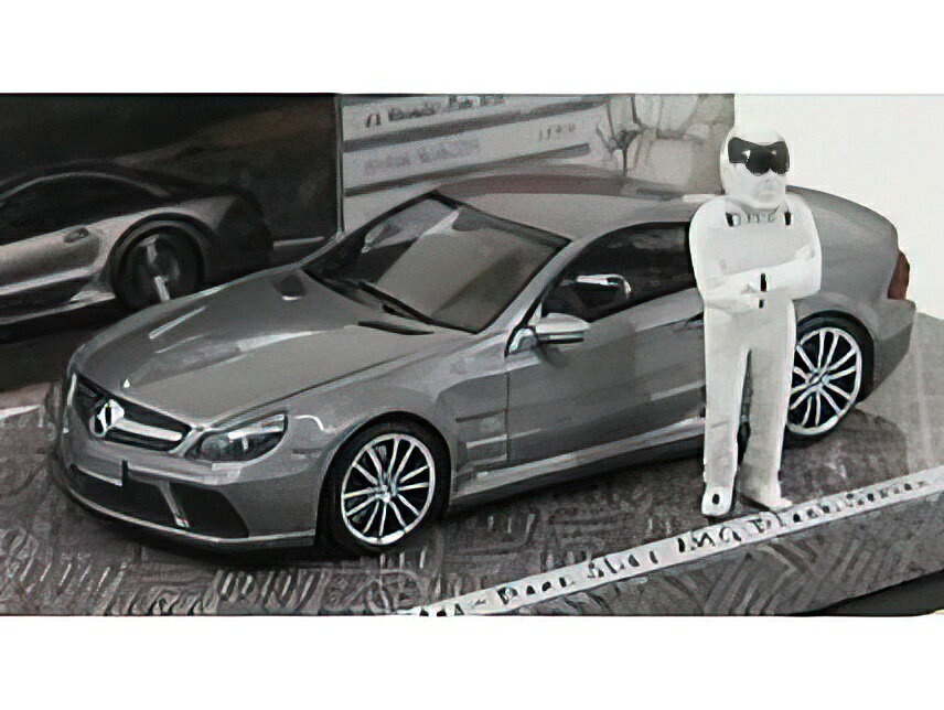 MERCEDES BENZ - SL65 AMG (R230) V12 BITURBO - BLACK SERIES 2009 - TOP GEAR WHIT FIGURES - GREY MET /Minichamps 1/43 �ߥ˥���