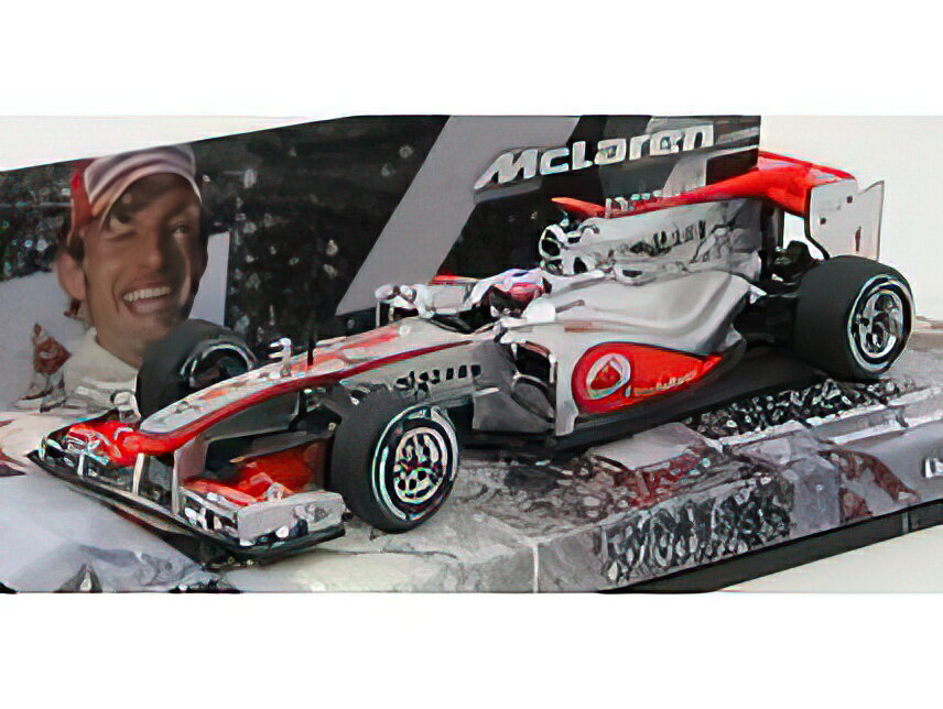 McLAREN - F1 MP4-25 N 1 WINNER AUSTRALIAN GP 2010 J.BUTTON - SILVER RED /Minichamps 1/43 ~jJ[