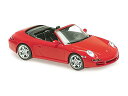 【予約】2023年発売予定PORSCHE - 911 997 CARRERA S CABRIOLET 2005 - RED MET /Minichamps 1/43 ミニカー