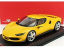 FERRARI - 296 GTB HYBRID 830HP V6 2021 - CON VETRINA GIALLO TRISTRATO - YELLOW MET /MRコレクション 1/18 ミニカー