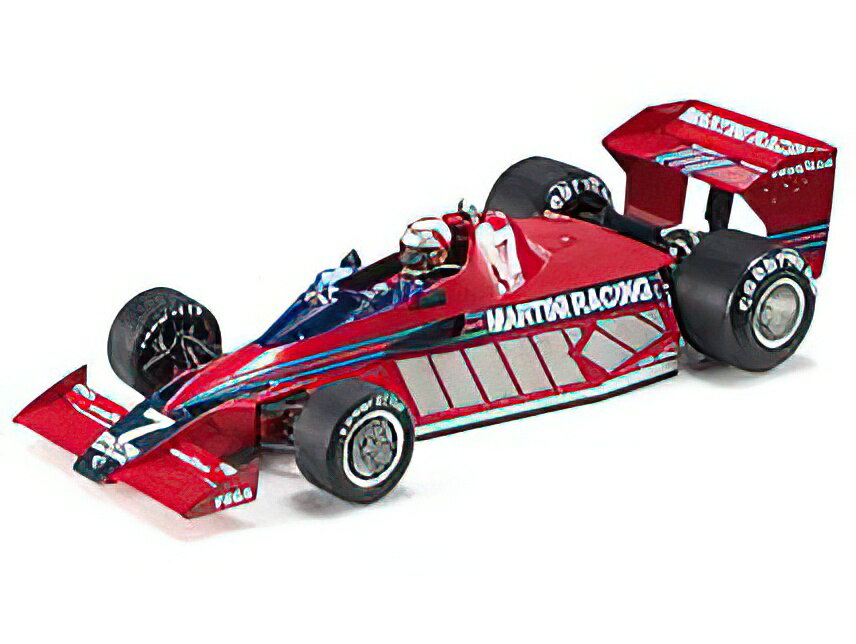 y\z2023N\BRABHAM F1 BT46 ALFA ROMEO PROTOTYPE MARTINI RACING N 7 TEST VERSION 1977 JOHN WATSON CON VETRINA RED tBMAt/GP Replicas 1/18~jJ[