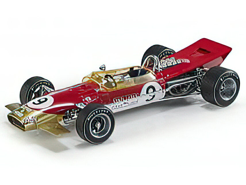 y\z2023N\LOTUS F1 49B N 9 WINNER MONACO GP WORLD CHAMPION 1968 GRAHAM HILL - RED GOLD /GP Replicas 1/18~jJ[