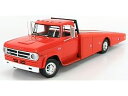 DODGE - D-300 TRUCK RAMP CAR TRANSPORTER 1970 - DARK ORANGE /ACME 1/18 ミニカー