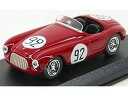 FERRARI - 225S TOURING N 92 12th GP MONTECARLO 1952 E.CASTELLOTTI - RED /ART-MODELART-MODEL 1/43ミニカー