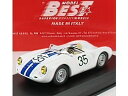 PORSCHEポルシェ 550 RS SPIDER N 35 24h LE MANS 1957 HUGUS G.DE BEAUFORT WHITE BLUE /Best-Model 1/43 ミニカー