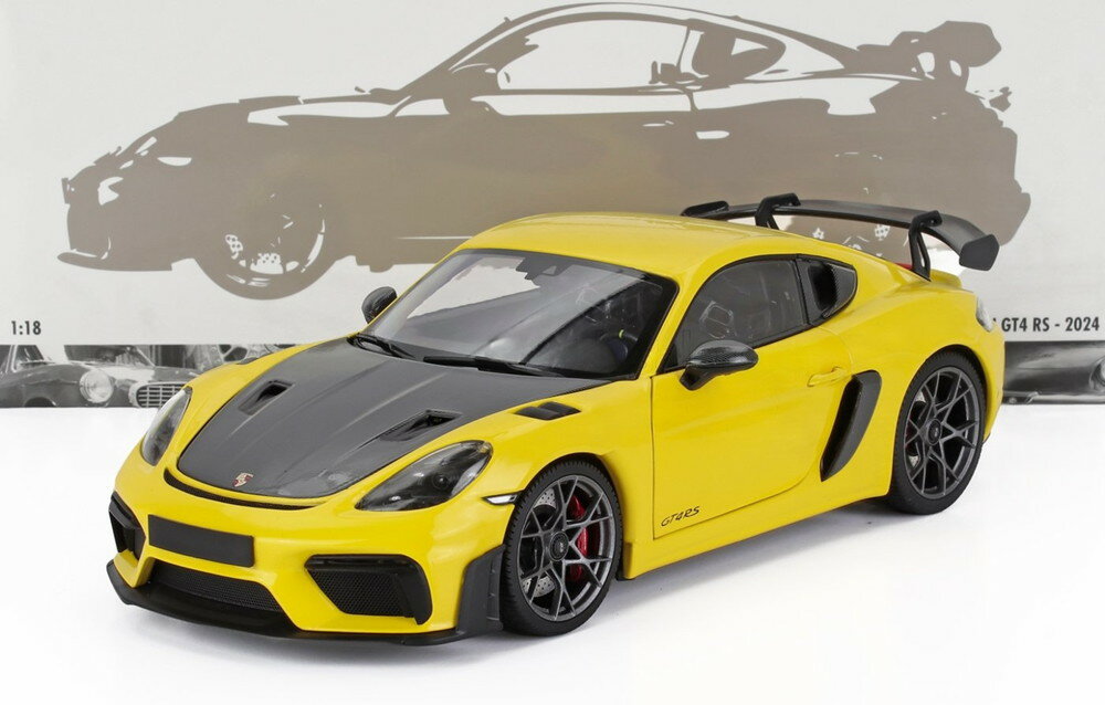 Rakuten - PORSCHE CAYMAN GT4 RS WEISSACH PACKAGE 2024 イエロー/ブラック/ MINICHAMPS 1/18 ミニカー