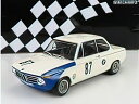 【予約】BMW 2002 TEAM TIK BMW AG N 87 BRNO 1969 HUBERT HAHNE - WHITE BLUE /Minichamps 1/18 ミニカー