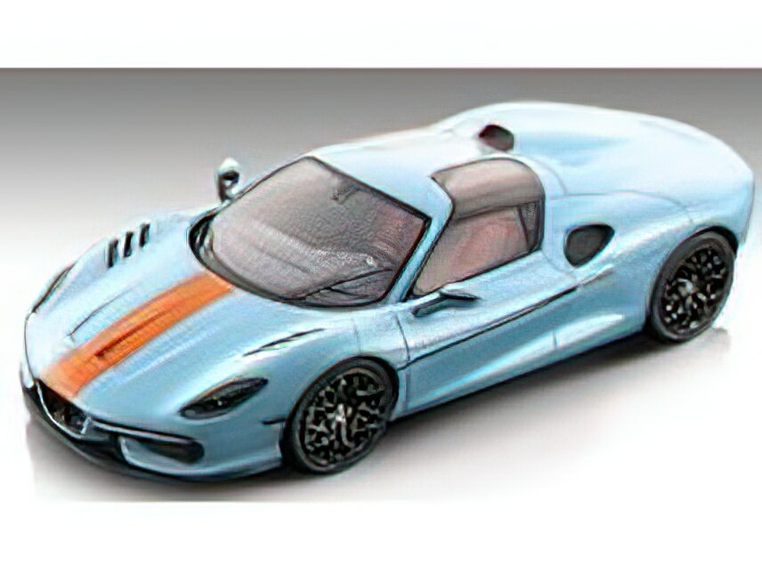 y\z2023N\TOURING - SUPERLEGGERA ARESE RH95 (CHASSIS AND ENGINE F-12) 2021 - LIGHT BLUE ORANGE - GULF COLOURS /Tecnomodel 1/18~jJ[