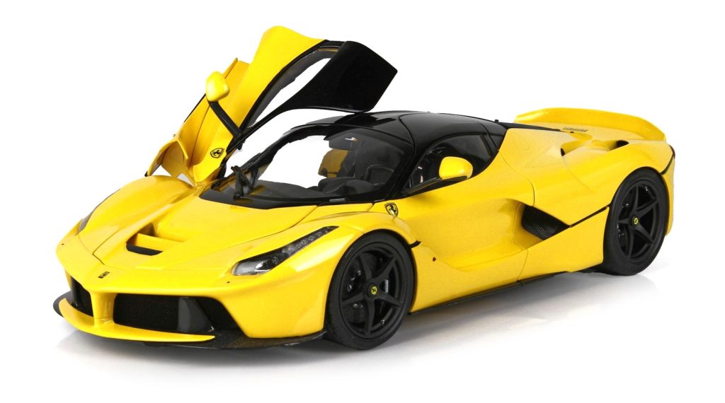 フェラーリ ラフェラーリ ジャッロモデナ マットブラックホイール/ BBR 1/18 ミニカー
