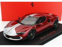 FERRARIフェラーリ 296 GTB ASSETTO FIORANO 2022 - CON VETRINA ROSSO FIORANO - RED MET SILVER /BBR 1/18 ミニカー