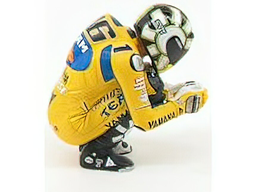 tBMA- VALENTINO ROSSI POSIZIONE PRE-GARA MOTOGP 2006 - YELLOW /Minichamps~j`vX 1/12 ~jJ[