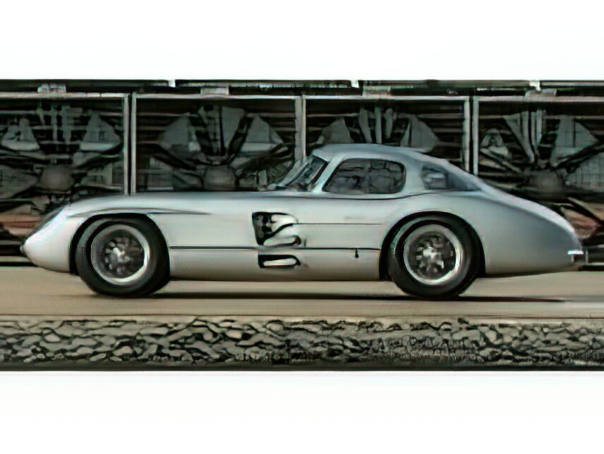 【予約】12月以降発売予定MERCEDES BENZメルセデスベンツ - SL-CLASS 300SLR COUPE UHLENHAUT 1955 - RED INTERIOR - SILVER /TOPMARQUES COLLECTION 1/12 ミニカー