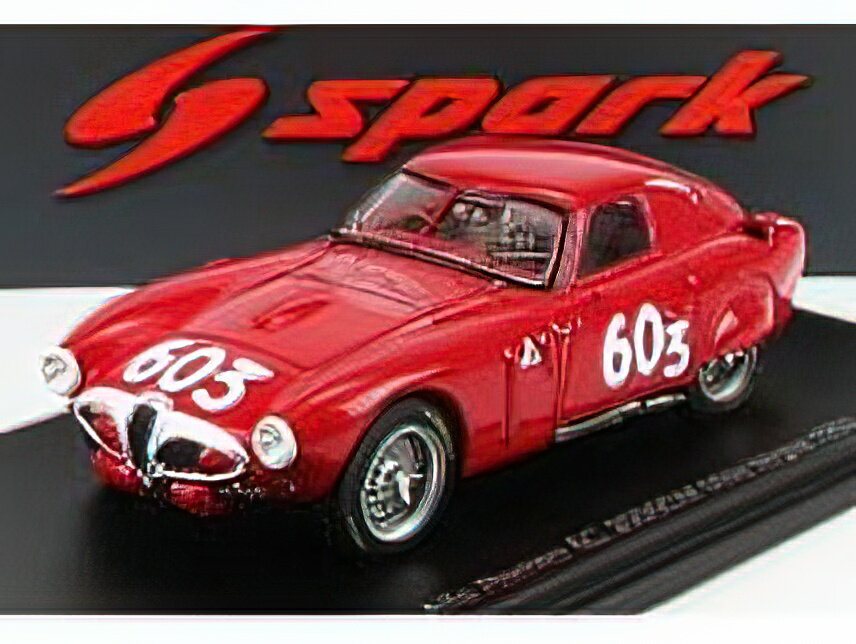 ALFA ROMEOAt@I 6C 3000CM N 603 MILLE MIGLIA 1953 K.KLING - H.KLENK - RED /SparkXp[N 1/43 ~jJ[