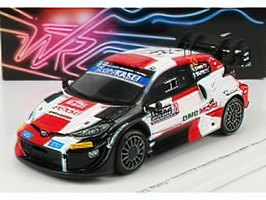 TOYOTA - YARIS GR RALLY1 TEAM TOYOTA GAZOO RACING WRT N 33 RALLY MONTECARLO 2022 E.EVANS - S.MARTIN - WHITE RED BLACK /Sparkスパーク 1/43 ミニカー