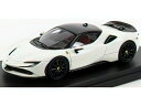 FERRARIフェラーリ - SF90 STRADALE HYBRID 1000hp 2019 - BIANCO AVUS - WHITE BLACK /LOOKSMART 1/43 ミニカー