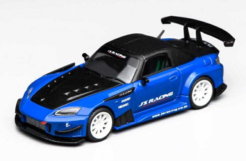 【予約】2026年発売予定HONDA S2000 スパイダー ハードトップ クローズド J's RACING 2001 ブルー/ブラック / MOTORHELIX 1/64 ミニカー