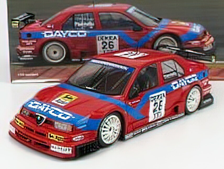 ALFA ROMEOAt@I 155 V6 TI TEAM ALFA CORSE N 26 DTM ITC 1995 GIANCARLO FISICHELLA - RED BLUE /Werk83 1/18 ~jJ[