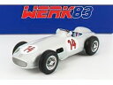 MERCEDES BENZメルセデスベンツ - F1 W196 N 14 2nd BELGIUM GP 1955 STIRLING MOSS - SILVER /Werk83 1/18 ミニカー 1