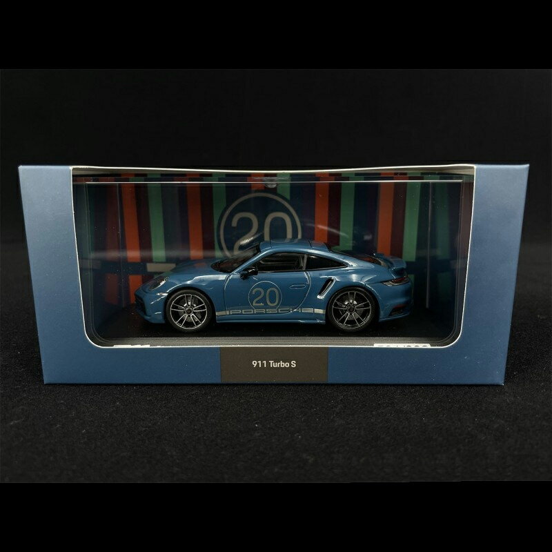 Porsche|VF 911 Turbo S Type 992 2021 20th Anniversary China Oslo Blue 1/43 Minichamps~j`vX WAP0209050N001  ~jJ[