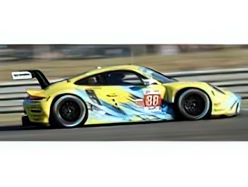 y\z8ȍ~\PORSCHE|VF911 991 RSR-19 4.2L TEAM DEMPSEY PROTON RACING N 88 24h LE MANS 2022 F.POORDAD - M.ROOT - J.HEYLEN - CON VETRINA - WITH SHOWCASE - SPECIAL BOX - YELLOW LIGHT BLUE /SPARK 1/18 ~jJ[