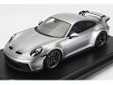 PORSCHE - 911 992 GT3 COUPE 2021 - CON VETRINA SILVER /Spark 1/12 ミニカー