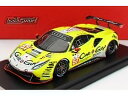 FERRARIフェラーリ 488 GTE EVO 3.9L TURBO V8 TEAM KESSEL RACING N 57 24h LE MANS 2022 T.KIMURA - F.SCHANDORFF - M.JENSEN - YELLOW SILVER /LOOKSMART 1/43 ミニカー