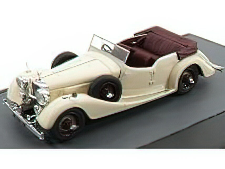 ALVIS - 4.3litre CROSS & ELLIS TOURER SPIDER 1938 - WHITE BORDEAUX /Matrix 1/43 ミニカー