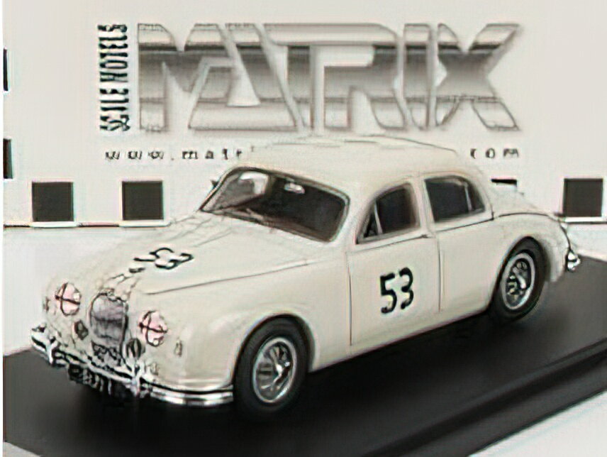 JAGUAR - MKII 3.4 LITRE N 53 2nd SIVERSTONE ANNUAL INTERNATIONAL TROPHY MEETING 1959 - WHITE /Matrix 1/43 ミニカー