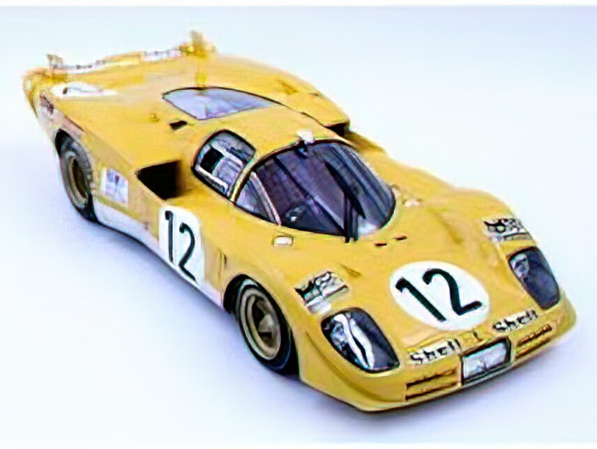 【予約】12月以降発売予定FERRARIフェラーリ 512S TEAM ECURIE FRANCORCHAMPS N 12 5th 24h LE MANS 1970 HUGHES DE FIERLAND - ALISTAIR WALKER - YELLOW /TOPMARQUES 1/18 ミニカー