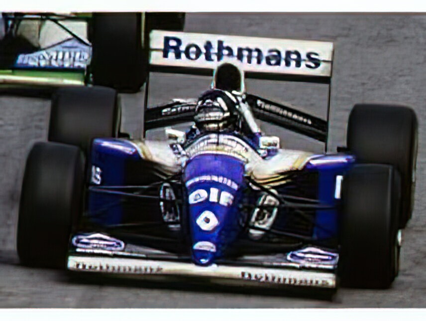 y\z12ȍ~\WILLIAMS - F1 FW16 TEAM ROTHMANS RENAULT N 0 2nd BRAZILIAN GP (with pilot figure) 1994 DAMON HILL - BLUE WHITE /GP Replicas 1/18 ~jJ[