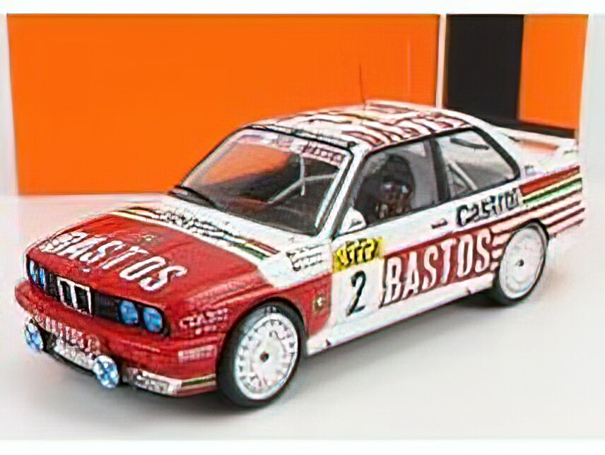 BMW - 3-SERIES M3 (E30) BASTOS N 2 24h SPA 1991 E.JOOSEN - J.M.MARTIN - B.BEGUIN - WHITE RED /IXOイクソ 1/18 ミニカー